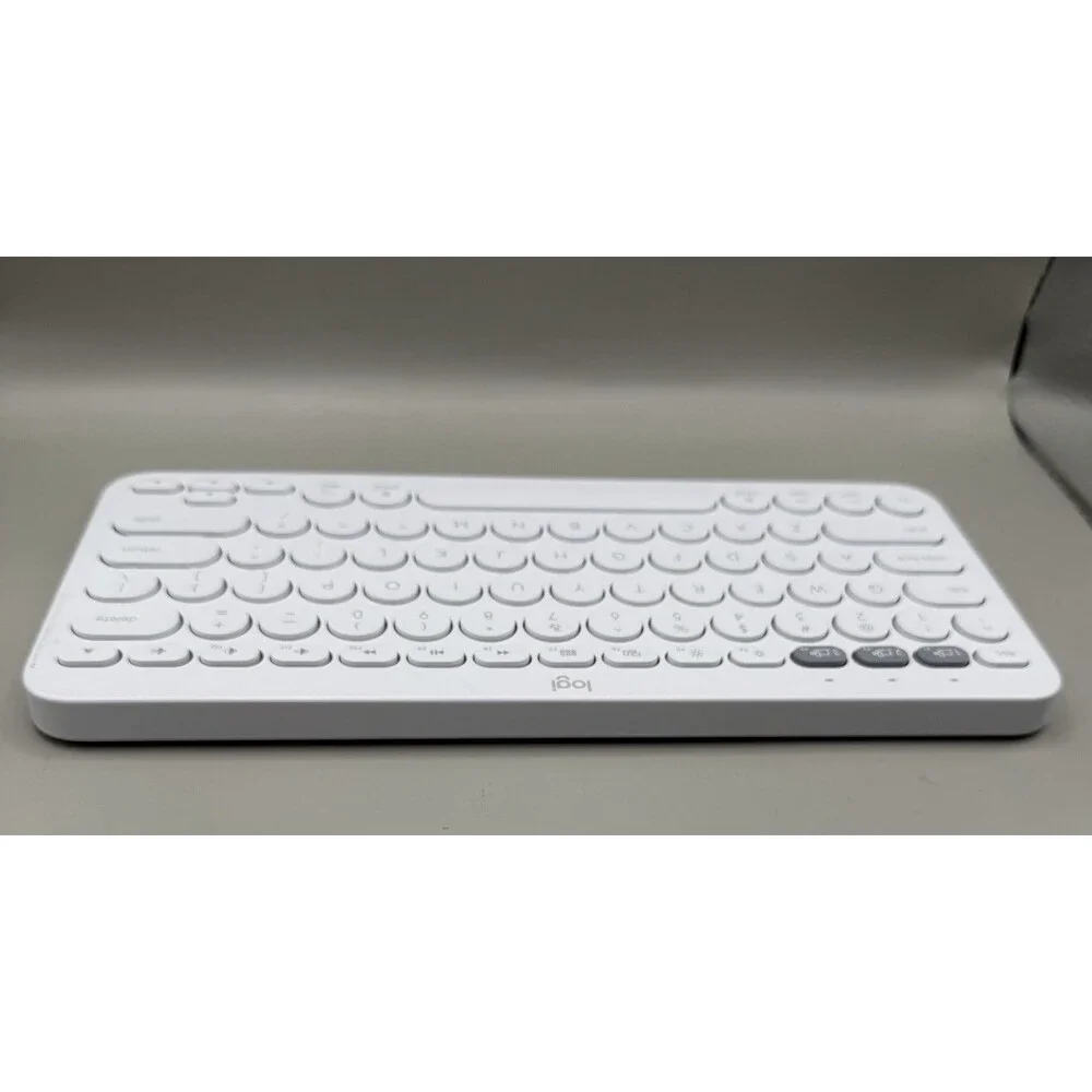 Logitech K380 Bluetooth Keyboard White TESTED Working